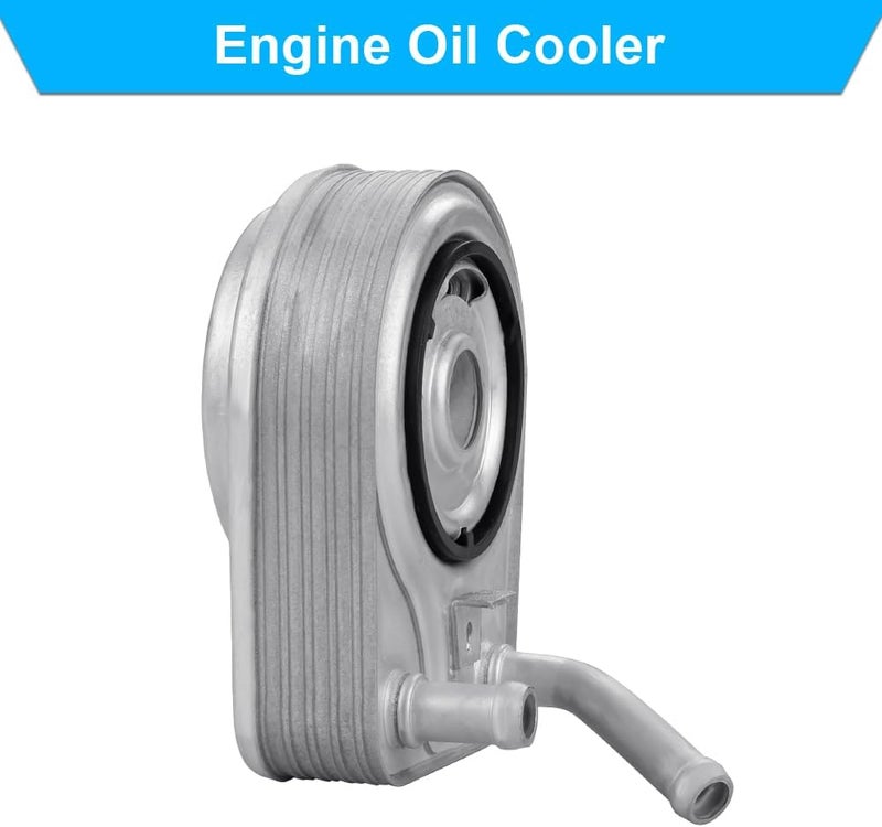JDMON Engine Oil Cooler Replacement for 2017-2020 Kia Soul Optima 1.6L, Hyundai Elantra Kona Veloster Compatible with 264102B740, 264102B710, 264102B730 - Image 4